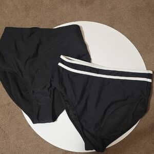 Black High-Waisted Bikini Bottoms